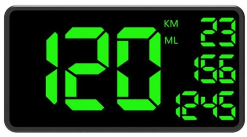 GPS HUD sebességmérő autóba C1090