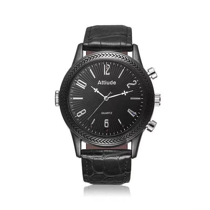 Fekete karóra Full HD kamerával és éjszakai látással 32 GB