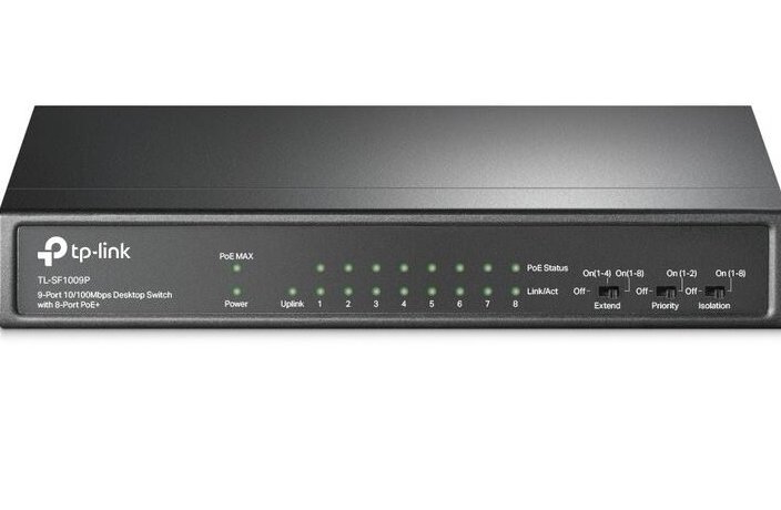 PoE switch 8-portos IP kamerarendszerekhez