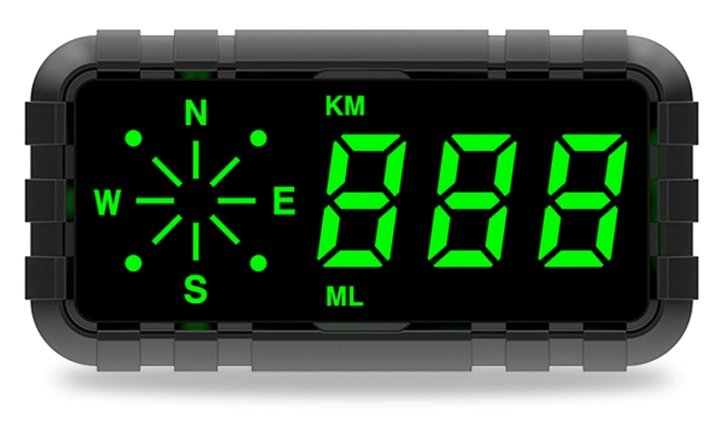GPS HUD sebességmérő autóba C3010