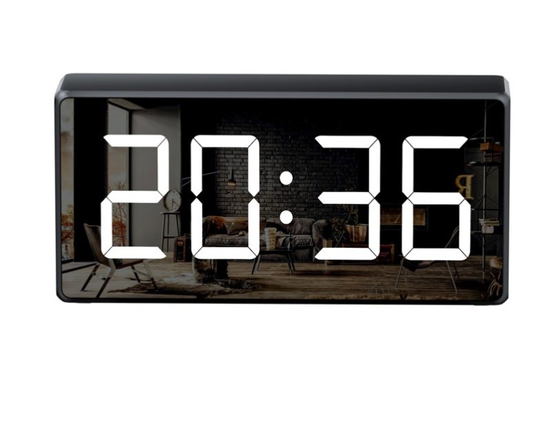 4K Wi-Fi kamera digitális órában, éjszakai látással és mozgásérzékeléssel