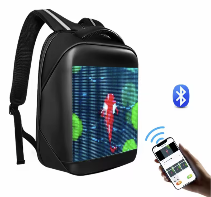 Hátizsák LCD képernyővel - Smart WiFi, vezérlés alkalmazáson keresztül