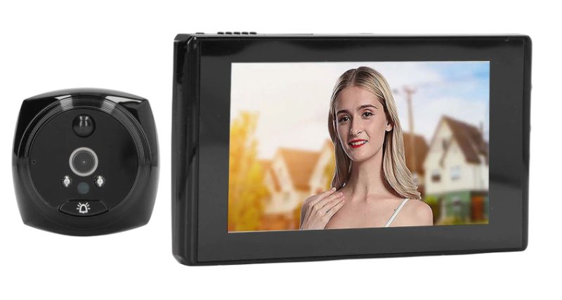 Digitális ajtókukucskáló LCD kijelzővel