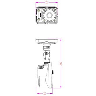 AHD kamera  2,1MP 1920x1080, 20m IR