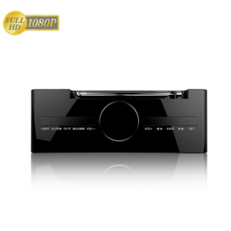 Kémébresztőóra Full HD kamerával és 330°-os forgó lencsével