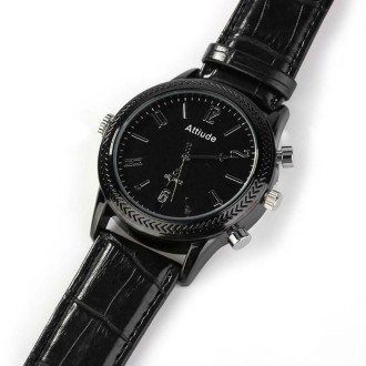 Fekete karóra Full HD kamerával és éjszakai látással 32 GB