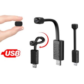 Wi-Fi IP kamera USB-kábelben éjszakai látással és mozgásérzékeléssel