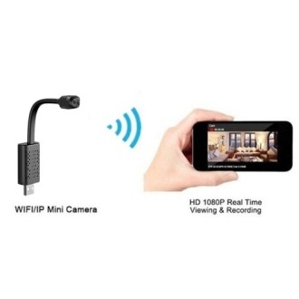 Wi-Fi IP kamera USB-kábelben éjszakai látással és mozgásérzékeléssel