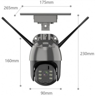 Kültéri napelemes forgó 4G IP kamera Innotronik IUB-BC22-4G (4MP)