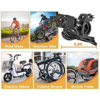 Biztonsági kamerarendszer kerékpárra vagy motorkerékpárra FULL HD kamerával és 4,3" monitorral - BIKE-1080 PLUS