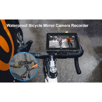 Biztonsági kamerarendszer kerékpárra vagy motorkerékpárra FULL HD kamerával és 4,3" monitorral - BIKE-1080 PLUS