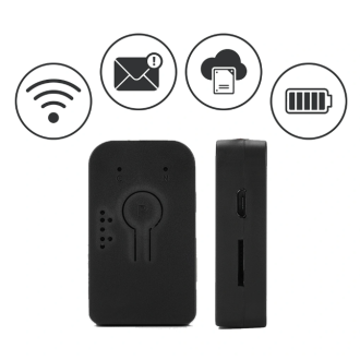 Mini WiFi hangrögzítő külső akkumulátorral