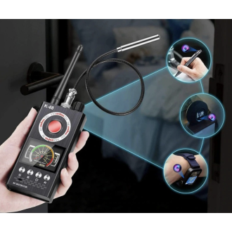 Rejtett kamerák és GSM lehallgató készülékek multifunkciós detektora K68