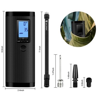 SMART elektromos kerékpár- és autópumpa powerbank funkcióval és LED zseblámpával