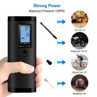 SMART elektromos kerékpár- és autópumpa powerbank funkcióval és LED zseblámpával