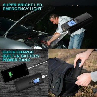 SMART elektromos kerékpár- és autópumpa powerbank funkcióval és LED zseblámpával