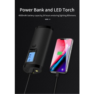 SMART elektromos kerékpár- és autópumpa powerbank funkcióval és LED zseblámpával