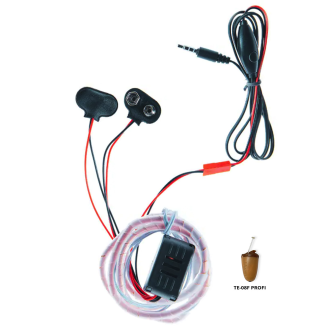 Kémfülhallgató 9V-os kábelhurokkal