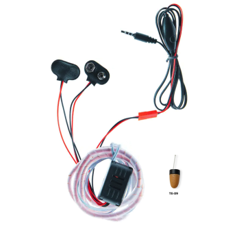 Kémfülhallgató 9V-os kábelhurokkal