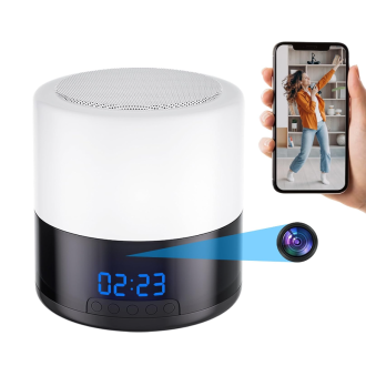 Wi-Fi kamera Bluetooth hangszóróban mozgásérzékeléssel és éjszakai világítással