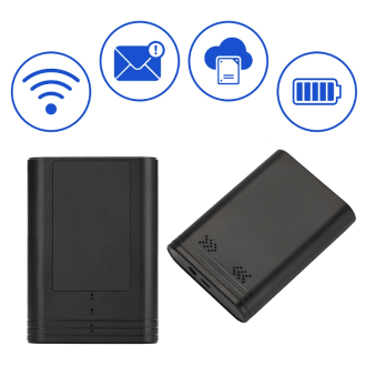 WiFi hangrögzítő külső mikrofonnal és hosszú készenléti monitorozással