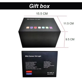 FULL HD hátsó kerékpáros kamera WiFi élő közvetítéssel okostelefonra (iOS/Android) + LED-es irányjelzők és figyelmeztető lámpa
